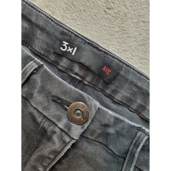 3X1 NYC Jeans Women Size 28 Black Denim Cotton Stretch Skinny Pockets Flat Front - Picture 8 of 10